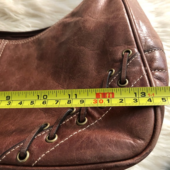 Wilson’s leather brown hobo style shoulder bag - Picture 6 of 8